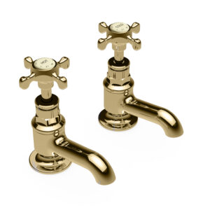 Marlborough Cloakroom Basin Taps Polished Brass