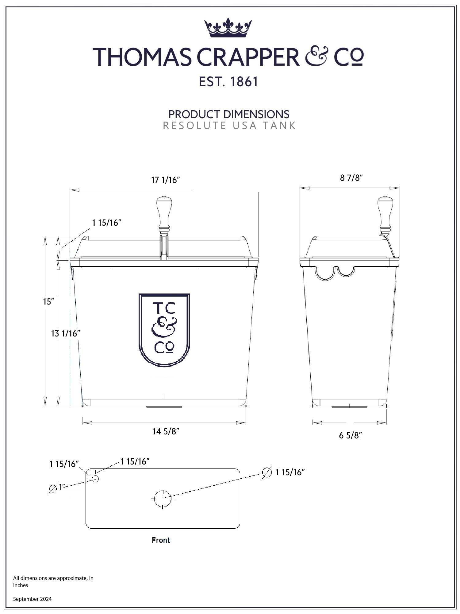 Resolute Tank - Thomas Crapper & Co